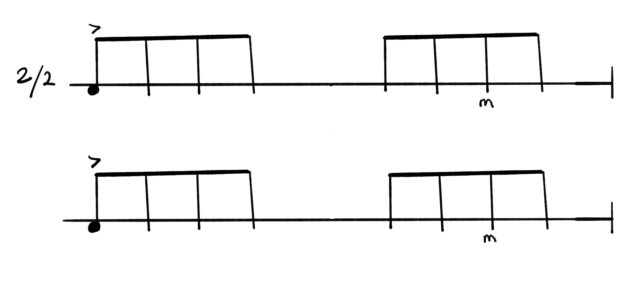 Notation for Slow Samba, Surdo High(Virada) part.